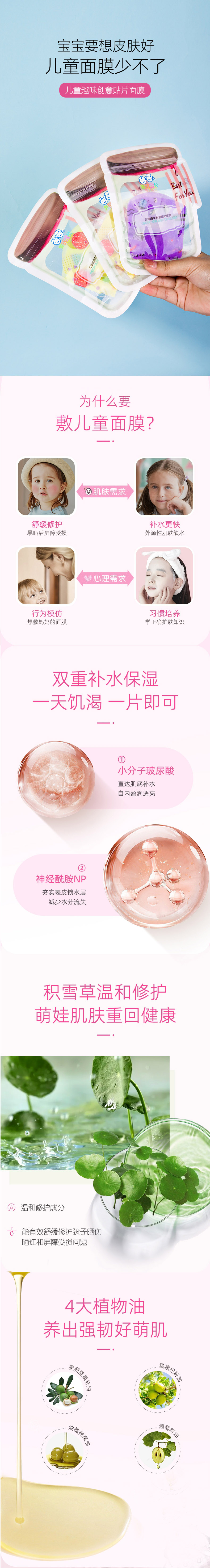兒童補水面膜代加工