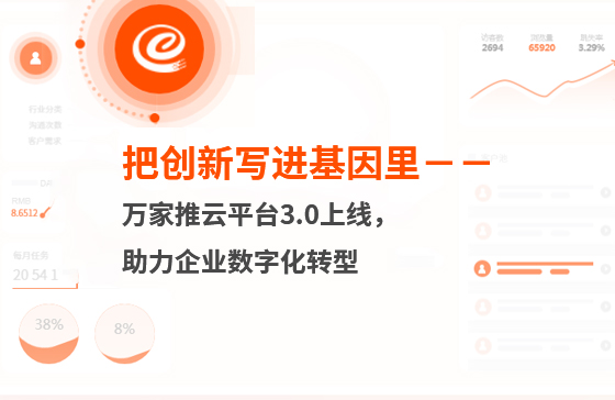把創新寫進基因里-萬家推云平臺3.0上線，助力企業數字化轉型